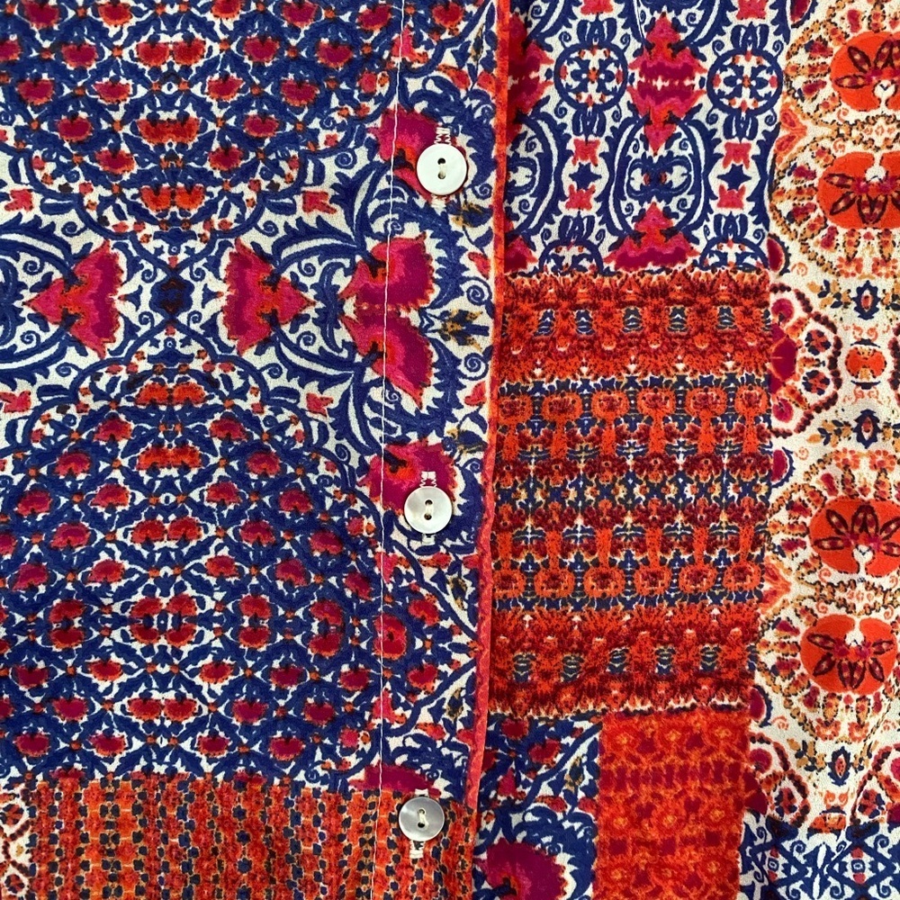 Rose & Olive Patchwork Boho Cottagecore Sleeveles… - image 6